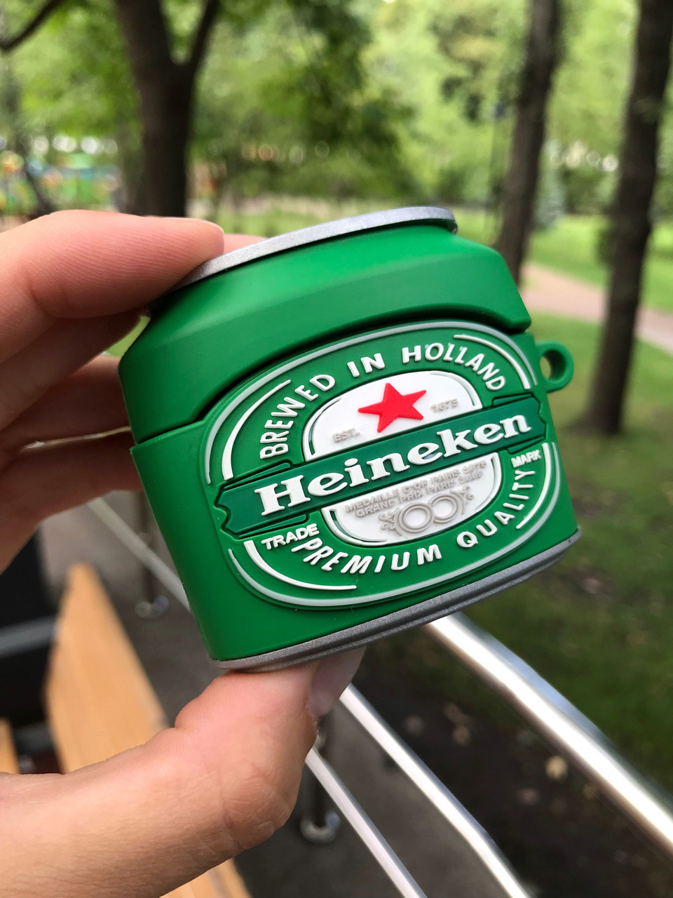 Силіконовий чохол Alitek для навушників Apple AirPods Pro Пляшка + карабін