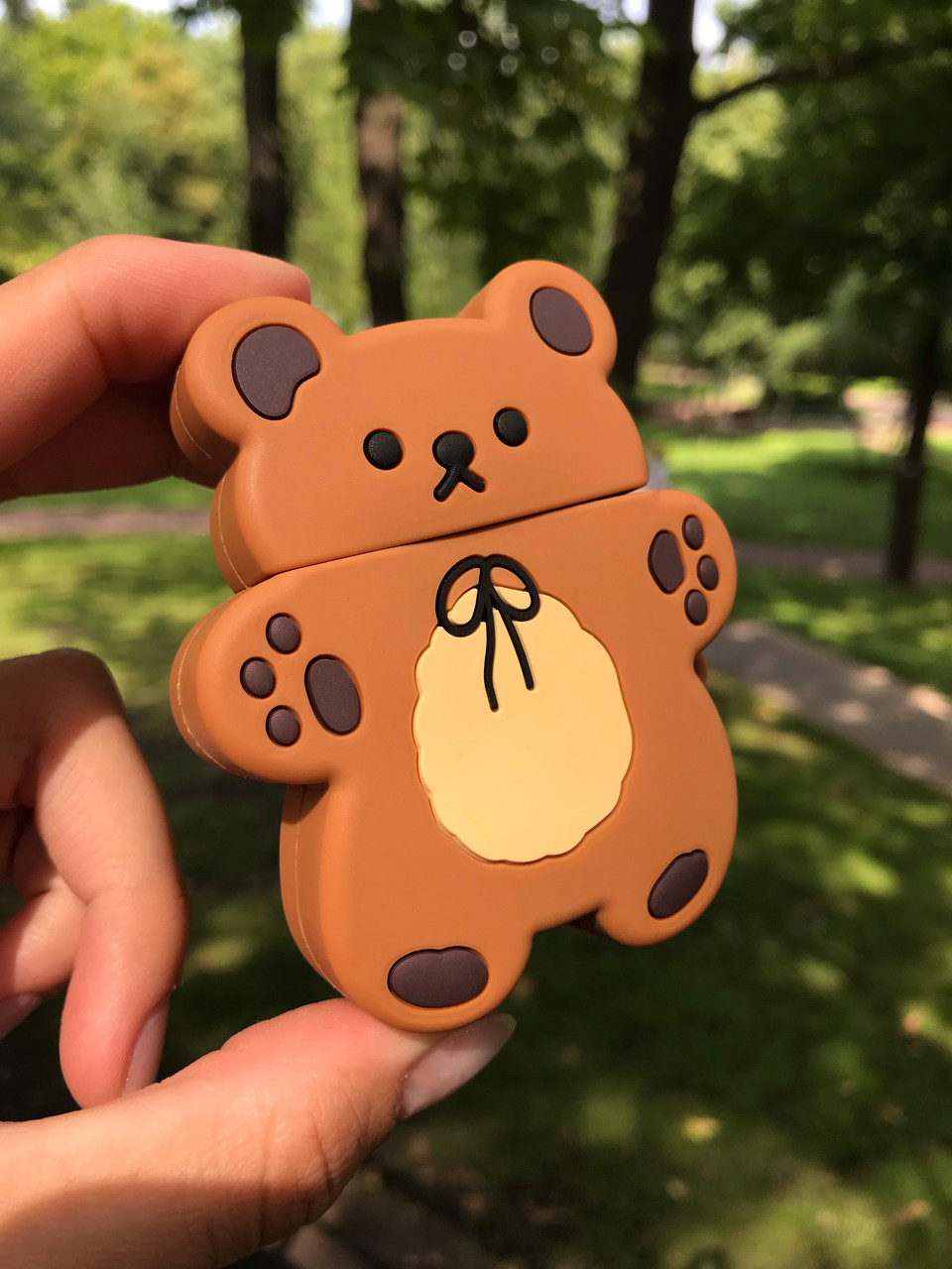 Силіконовий чохол Alitek для навушників Apple AirPods 1 / 2 Ведмежатко