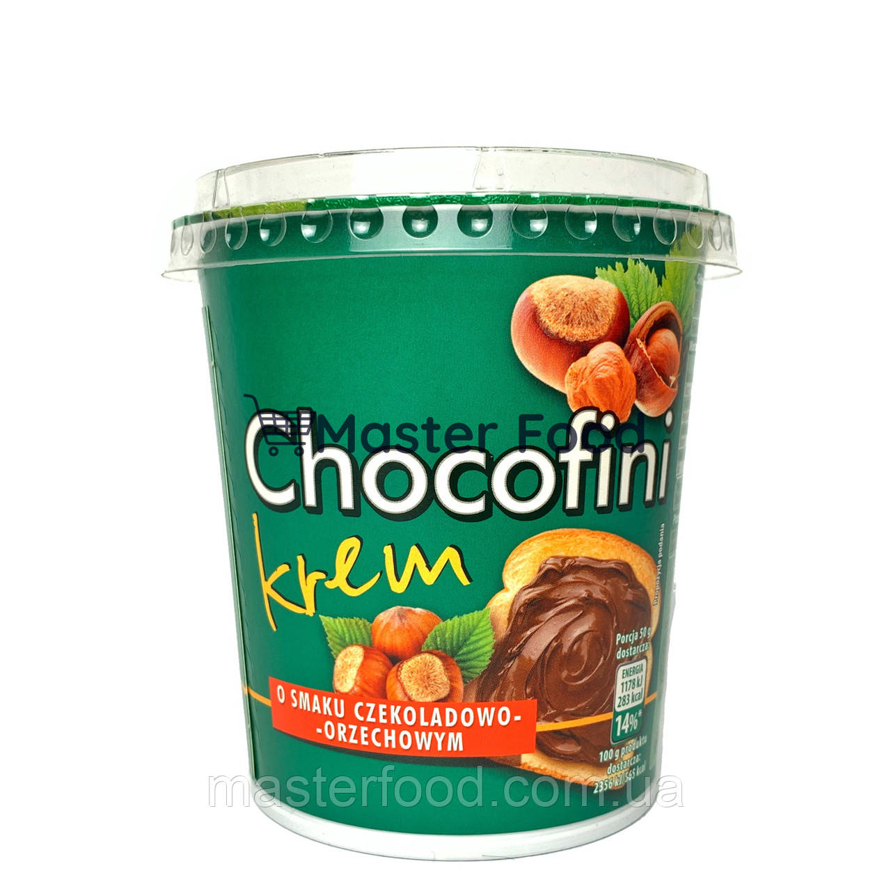 Chocofini шоколадно-горіхова паста 400г.