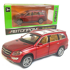 Іграшкова машинка металева Mercedes-Bens CL 500 (Мерседес-Бенц CL 500) «Автопром», червона, батар., світ, звук, відкр.двері, від 3