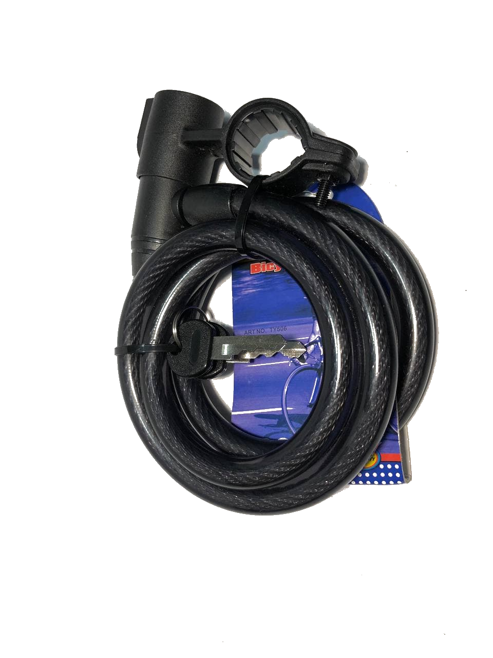 Велозамок D12-1200мм Tonyon TY506 з ключем