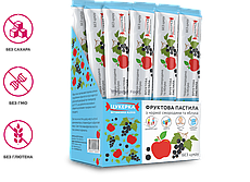 Пастила чорна смородина – яблуко Вітамінка. Коробка 15 г. х 25 шт.