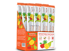Пастила ананас-груша-яблуко Вітамінка. Коробка 15 г. х 25 шт.