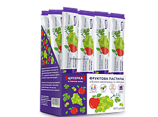 Пастила білий виноград-яблуко Вітамінка. Коробка 15г. х 25 шт.