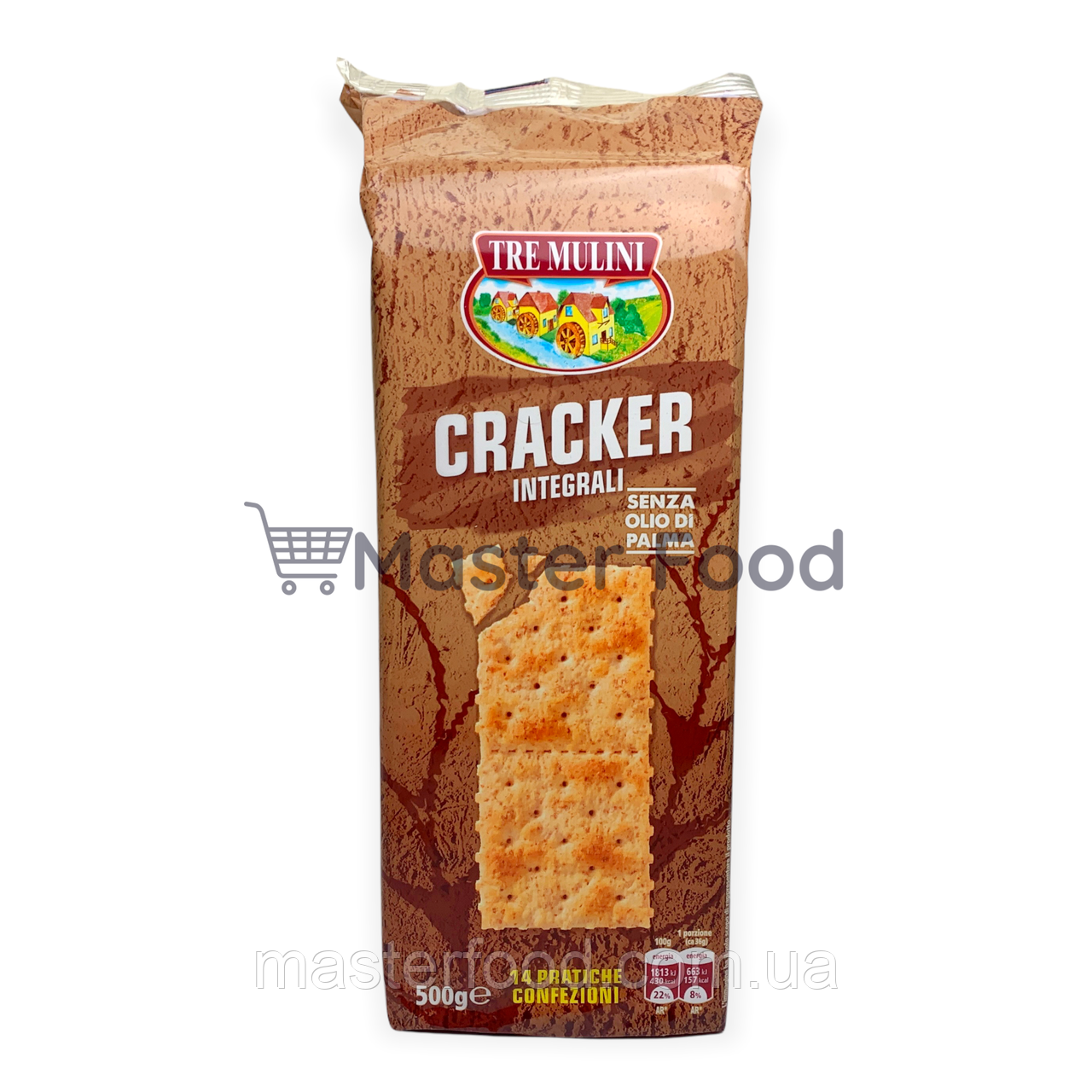 Крекери Злакові 500г. Tre Mulini Cracker