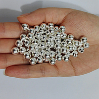 (20 грамів) Перли намистини пластик 6 мм ( 170 шт.), срібло перлів "SOHHI якість"