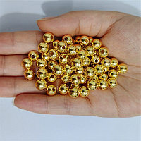 (20 грамів) Перли намистини пластик 6 мм ( 170 шт.), золото перлів "SOHHI якість"