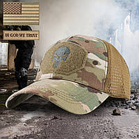 Тактична кепка Multicam із нашивками