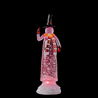 Декоративная фигурка "Снеговик", 12*9*27 см., "Luca Lighting", мультицветной