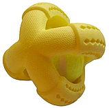 Іграшка для собак AnimAll GrizZzly Тенісний м'яч 9,2 х9,2х8,8 см Жовтий, фото 2