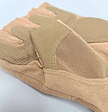 Перчатки тактичні безпалі, Розмір: Medium, Factory Pilot Gloves Half Palm, Колір: Tan, фото 5