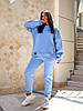 Жіночий теплий спортивний костюм 5823 блакитний 50/52, фото 8