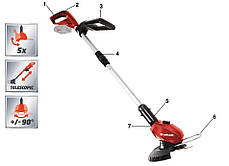 Професійний тример акумуляторний Einhell GE-CT 18 Li Solo : 18B, 8500 об/хв, 1.8кг (3411172), фото 4