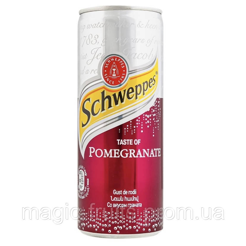 Напій Schweppes Гранат сильногазований 0,33л (ID#1658806465), цена: 25 ...