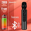 Караоке мікрофон Losso M6 Premium Duet чорний із стерео звуком, фото 3