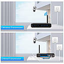 Вулична поворотна WIFI камера спостереження Besder P10S-8MP з сиреною. Зум. iCSee, фото 9