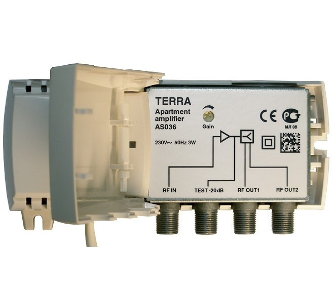 Підсилювач ТВ сигналу TERRA AS036 квартирний