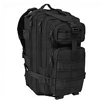 Тактический рюкзак высокой прочности объемом 30 литров Чёрный