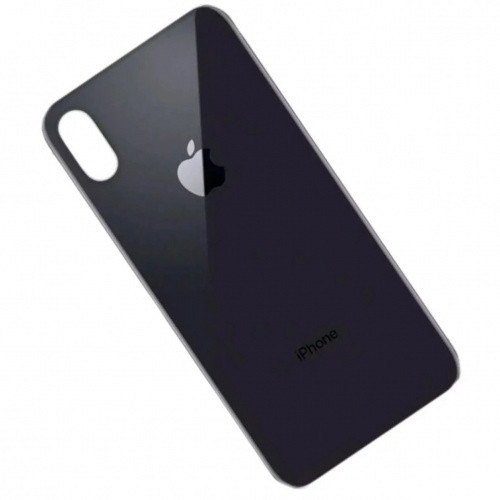Задня кришка для Apple iPhone X space grey (big hole)