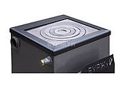 Твердопаливний котел Буржуй КП-12 з варильною плитою, Котел з плитою 12 кВт, Сталь 4 мм, фото 7