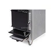 Твердопаливний котел з варильною плитою, Твердопаливний котел, Котел з плитою 18 кВт 180 м2 Сталь 4 мм!, фото 6