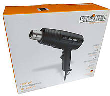Будівельний фен Steinel HL 1400 S: 1400Вт, 240/450 л/хв.,2 швидкості 300° та 500°C, легкий 550г, Німеччина, фото 5