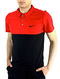 Футболка Polo Nike красно-черная (ХМ), фото 5