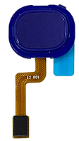 Шлейф Samsung A217 Galaxy A21s со сканером отпечатка пальца синего цвета