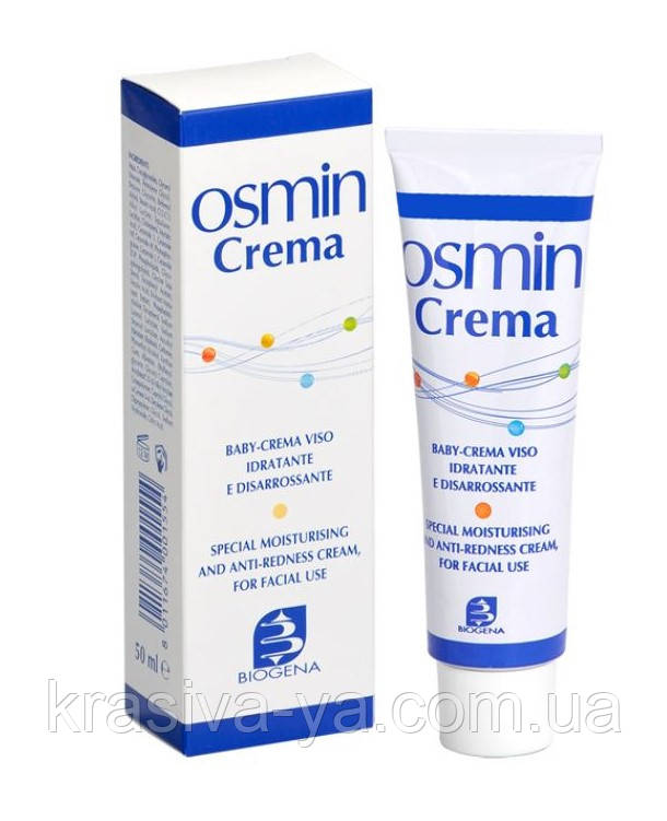 Biogena Osmin Baby Crema Дитячий заспокійливий крем для чутливої шкіри обличчя і зняття почервонінь, 50 мл