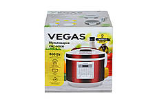 Універсальна мультиварка Vegas VMC-9090R 5 л 42 програми з антипригарним покриттям, фото 4