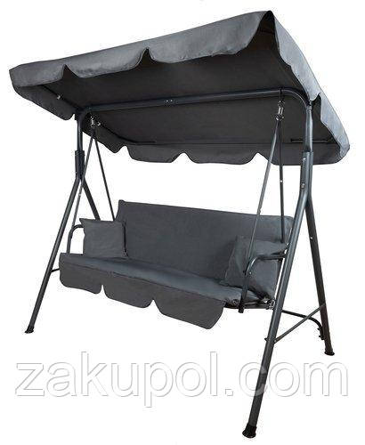 Гойдалка садова MALATEC 3 мелена сіра