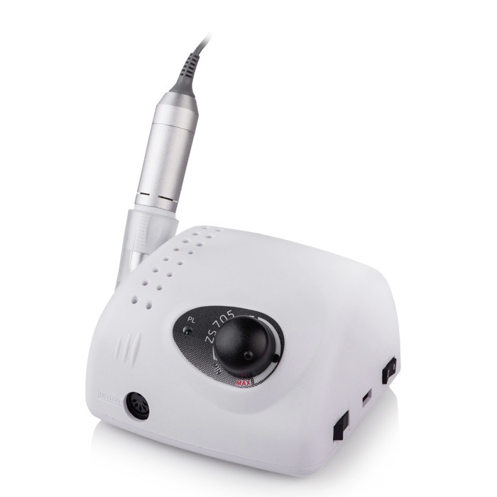 Фрезер для манікюру BUCOS ZS-705 PRO 65W 35000 об + 6 фрез, білий, фото 1