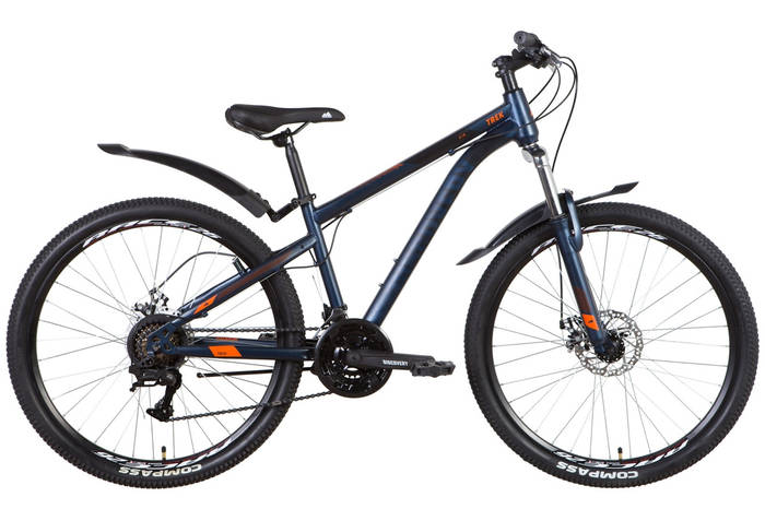 Велосипед 26" Discovery TREK AM DD 2022 (сине-черный (м)), цена 9285 ...