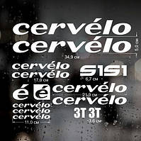 Набір наклейок на велосипед у стилі CERVELO