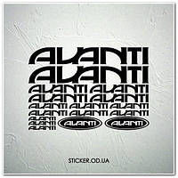 Набір наклейок на велосипед "AVANTI", наклейки на раму.