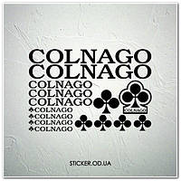 Набір наклейок на велосипед "COLNAGO", наклейки на раму.