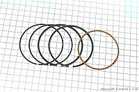 Кольца поршневые 170F 70мм +0,50 (601327)