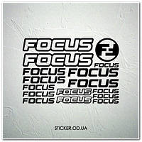 Набір наклейок на велосипед "FOCUS", наклейки на раму.