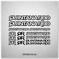 Набір наклейок на велосипед "QUINTANAROO", наклейки на раму.