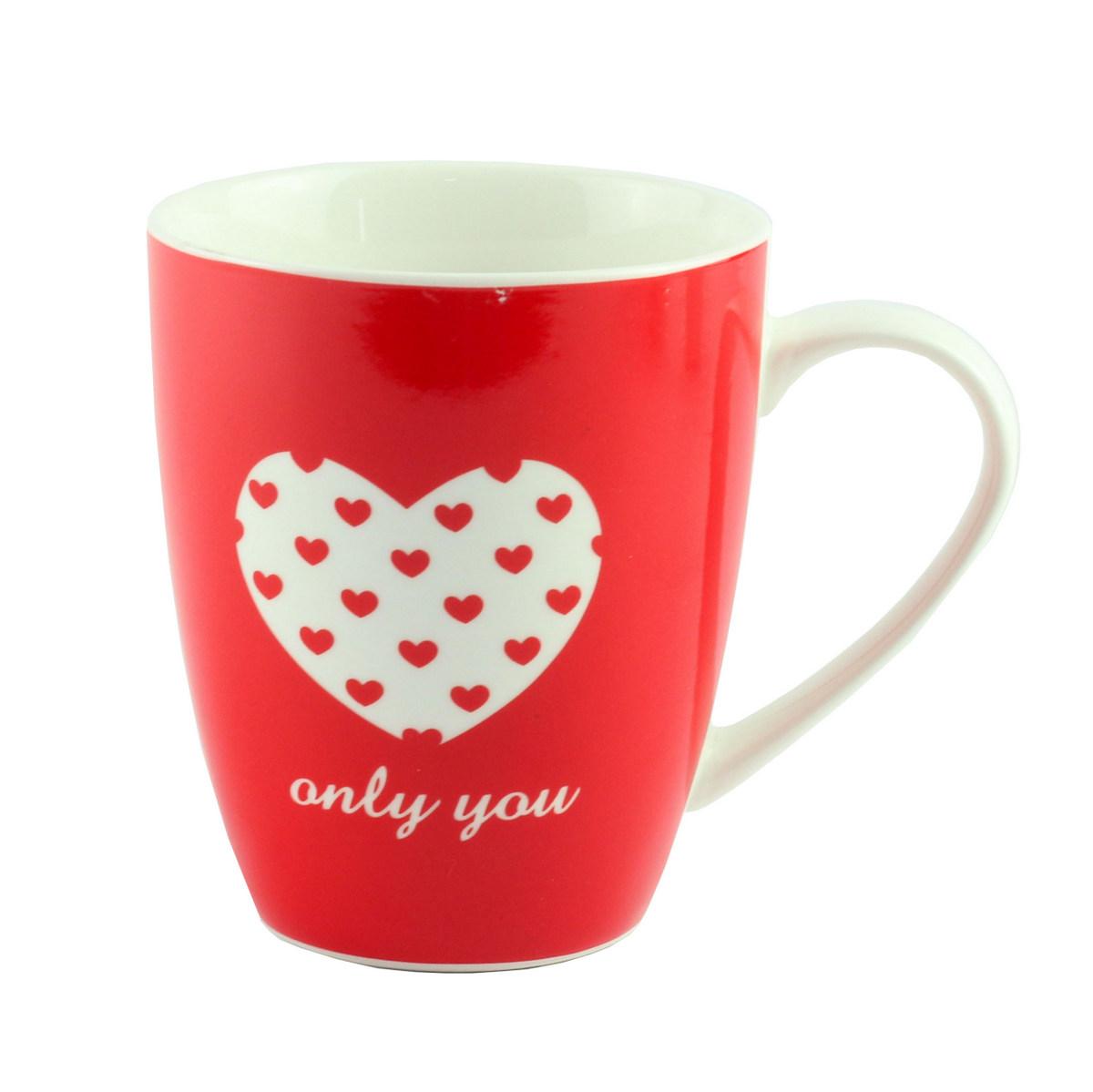 Чашка "Only you" порцеляна, червона, фото 1
