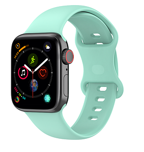 Ремінець DK для Apple Watch 40mm (Series 4/5/6 / SE1/SE2) | M / L Silicone Band Double Loop (014416) (mint)