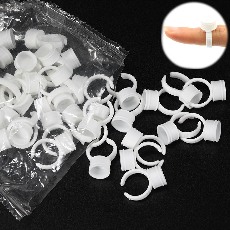 Кільце-ємність для пігментів, M розмір, 100 шт, пластикове, фото 1