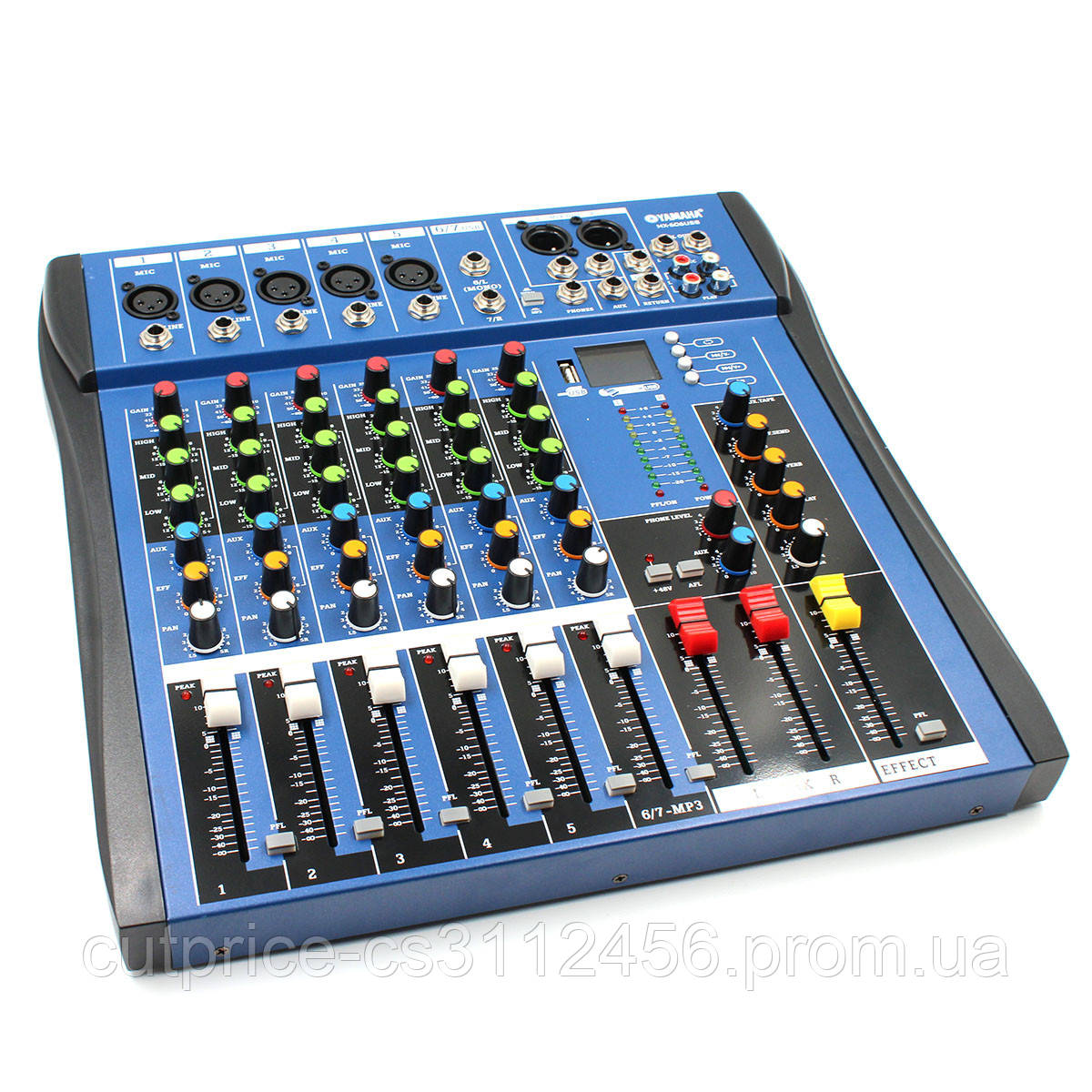 Аудіокшер Mixer MX 606U Ямаха 6 канальний (5)