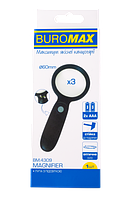 Лупа BUROMAX 60 мм з пiдсвiчуванням BM 4309