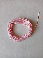 Шнур шовковий для плетіння рожевий 5м