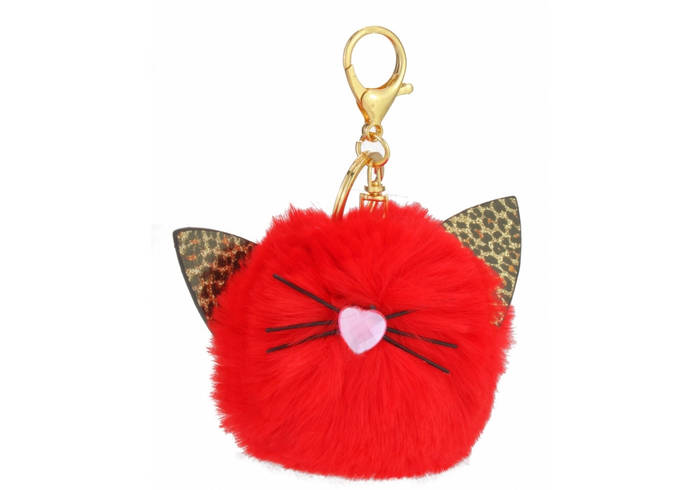 Брелок пухнастий комбінований Леопард MX62312, цена 109.90 грн — Prom ...
