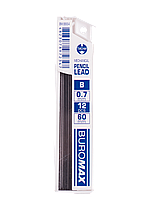 Грифелі до механічних олівців, B, 0,7 мм, 12 шт.