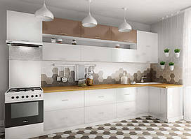 Модульна кухня з фарбованими фасадами МДФ  від Київський Стандарт (17 варіантів кольору)