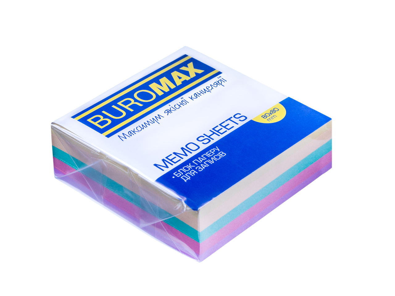 Блок паперу Декор непроклеєний 80х80х30мм BM.2273 Buromax