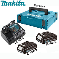 Набор аккумуляторов СXT Makita BL1021Bx2, DC10SB 10,8 В